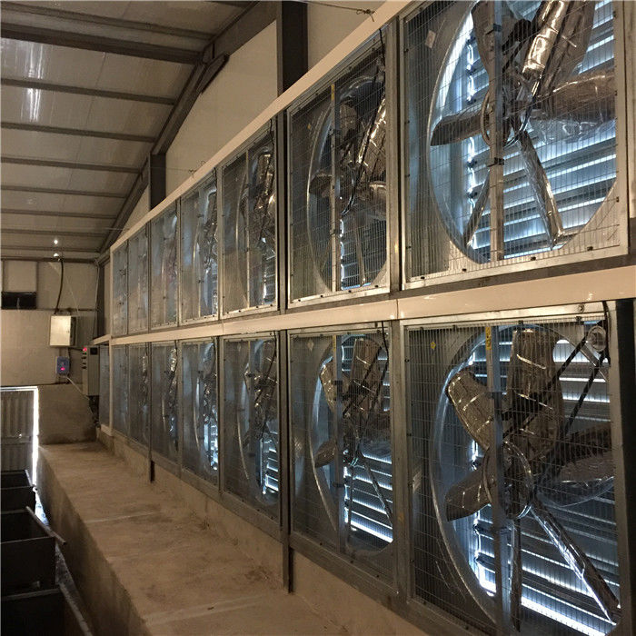 Trang trại gà gia cầm 1.1KW Hệ thống kiểm soát khí hậu Quạt thông gió áp suất